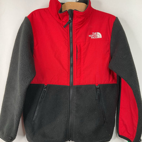 Size 12: The North Face Red/Black Fleece Jacket