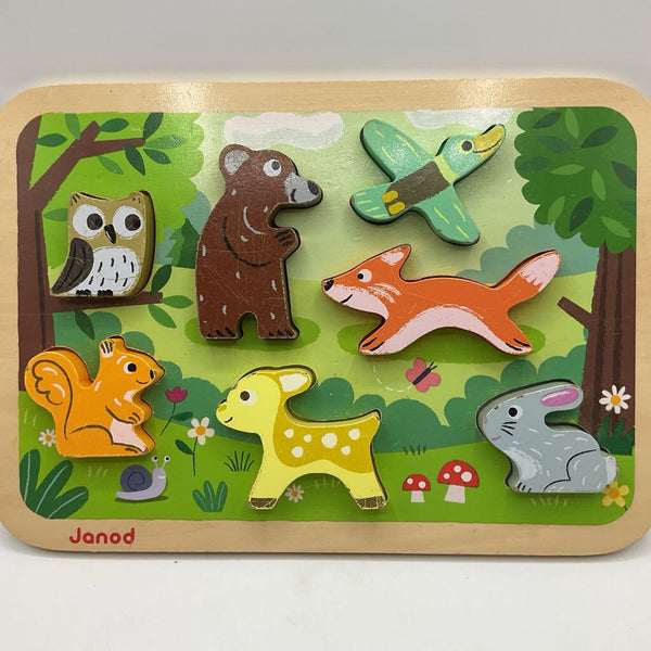 Janod Wooden Chunky Woods Animals