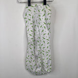 Size NB: Swaddle Me Bright Green White Peas Zip Up Sleepsack