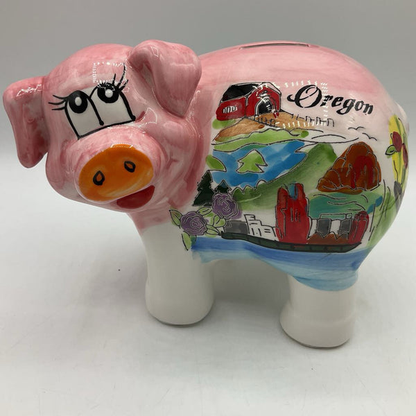 Ceramic Oregon Piggy Bank