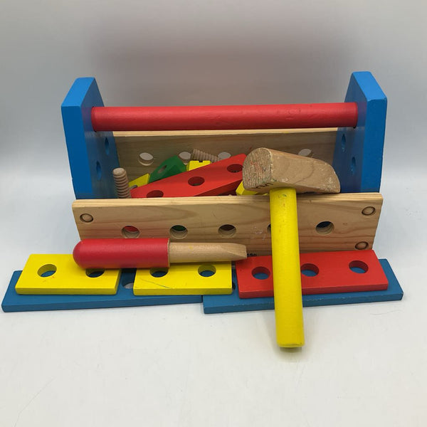 Melissa & Doug Wooden Take-Along Tool Kit AS IS