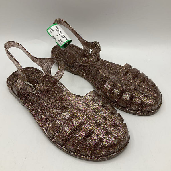 Size 3Y: Pink Sparkle Jelly Sandals