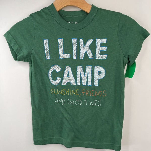 Size 7: Chosor Green "I Like Camp" T-Shirt
