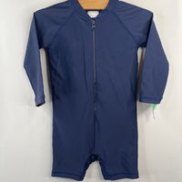 Size 2 (85): Hanna Andersson Blue Rash Guard Swim Suit