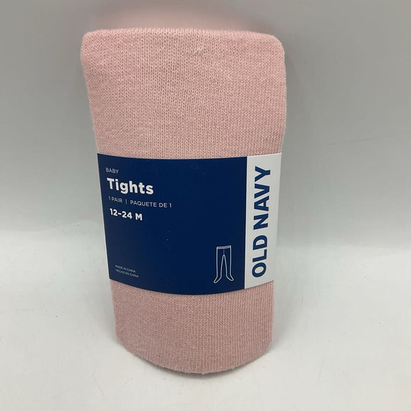 Size 12-24m: Old Navy Pink Footed Tights-NEW