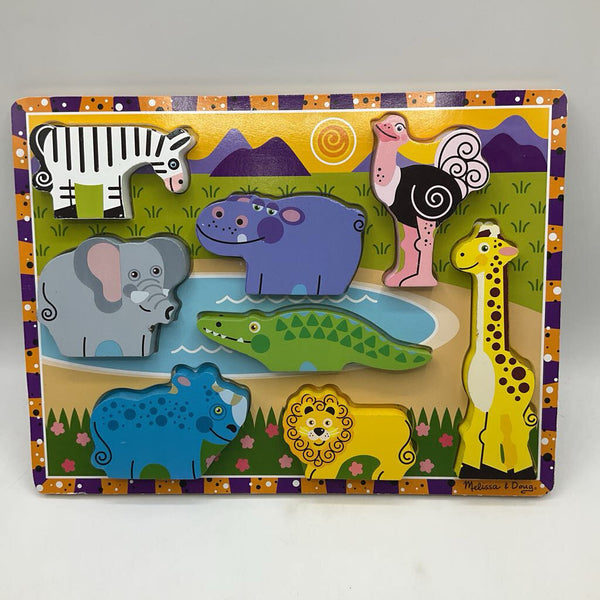 Melissa & Doug Safari Animals Wooden Chunky Puzzle