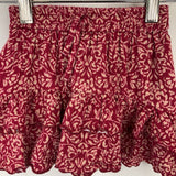 Size 6: Zara Red Floral Skirt