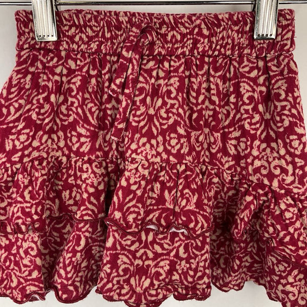 Size 6: Zara Red Floral Skirt