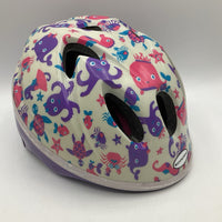 White/Pink/Purple Sea Animals Helmet