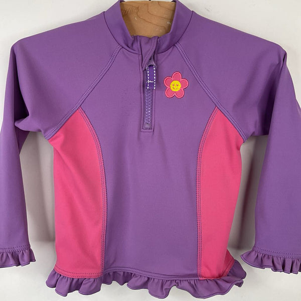 Size 18m: Lands End Purple/Pink Long Sleeve Swim Shirt