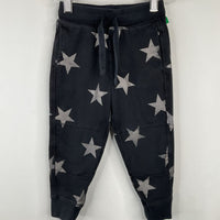 Size 3: Primary Black/Silver Stars Sweatpants
