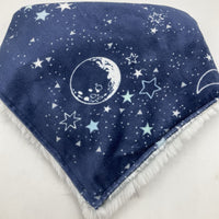 Blossoming Baby Blue Stars Baby Blanket