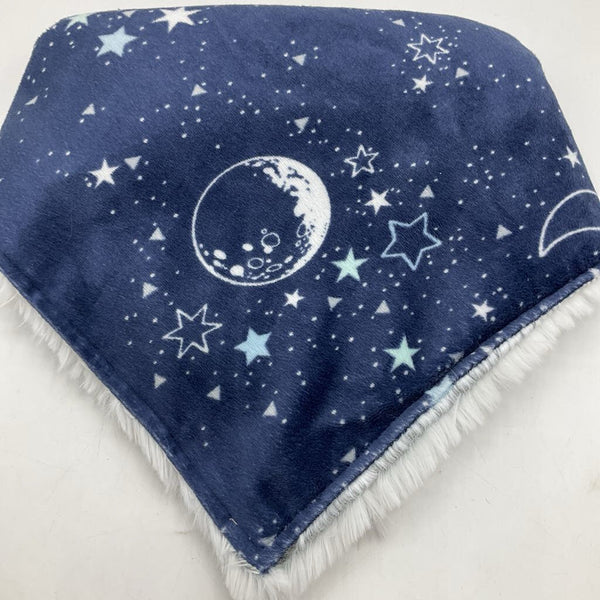 Blossoming Baby Blue Stars Baby Blanket