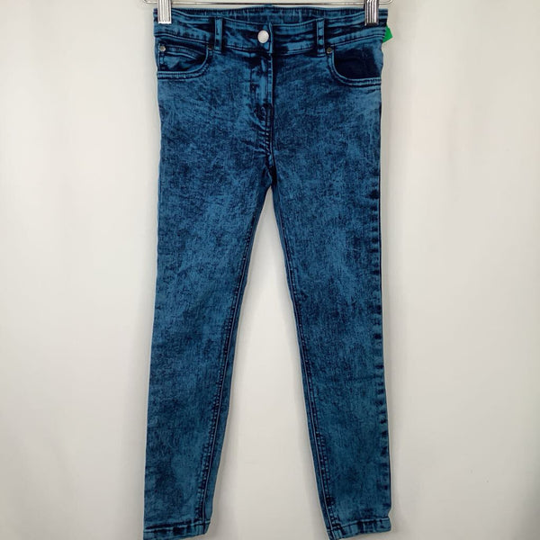 Collectors Corner Size 8: Stella McCartney Blue/Black Acid Wash Stretch Jeans