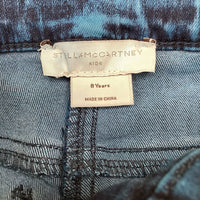 Collectors Corner Size 8: Stella McCartney Blue/Black Acid Wash Stretch Jeans