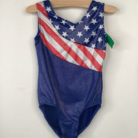 Size 6: American Flag Tank Leotard
