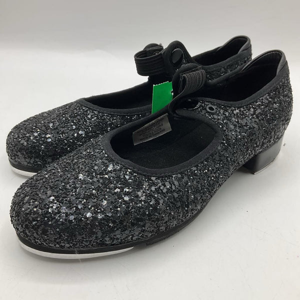 Size 2Y: Bloch Black Sparkling Slip On Tap Shoes