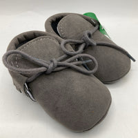 Size 0-6m: Baby Grey Soft Sole Shoes