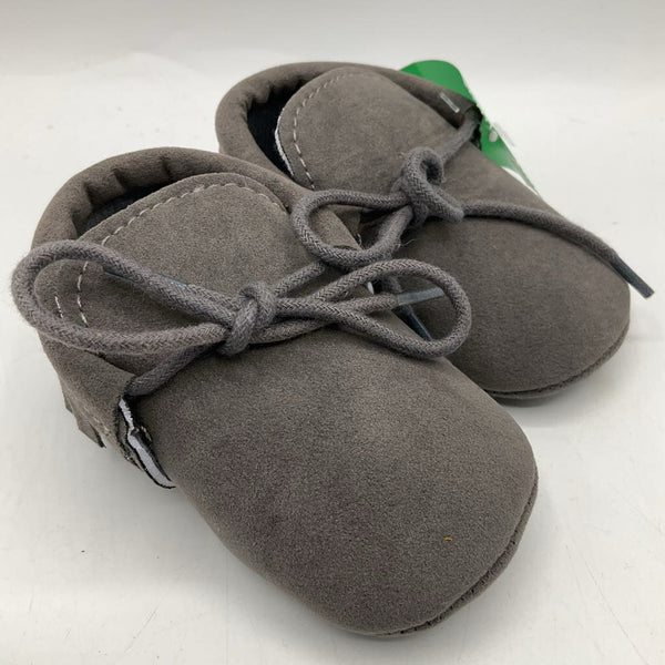 Size 0-6m: Baby Grey Soft Sole Shoes