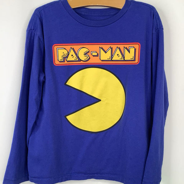 Size 6-7: Gap Blue Pac-Man Print Long Sleeve Shirt