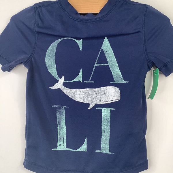 Size 2: Old Navy Blue Whale Swim Shirt