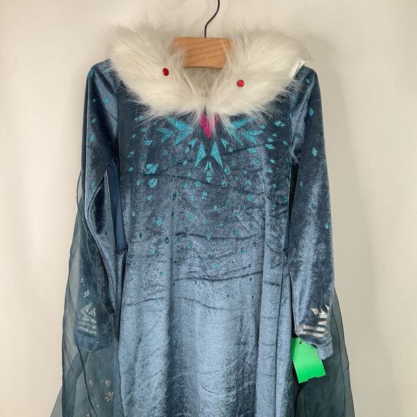 Size 6-7: Blue Velour Elsa Costume