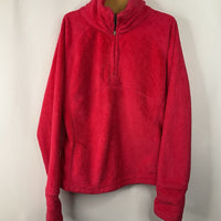 Size 6-7: Obermeyer Red 1/2 Zip-Up Fleece Sweater