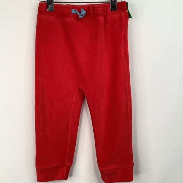Size 12-18m: Baby Boden Red Velour Pants
