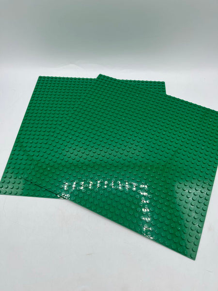 2pc Lego Green Base Plate