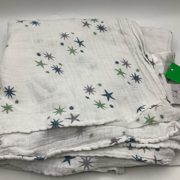 Aden + Anais White Star Print Swaddle Blanket