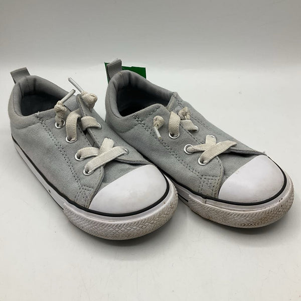 Size 10: Converse Grey/White Slip-On Sneakers
