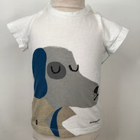 Collectors Corner Size 6m: Burberry White/Grey Dog T-Shirt