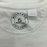 Collectors Corner Size 6m: Burberry White/Grey Dog T-Shirt