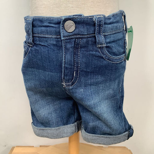 Collectors Corner Size 6m: Armani Blue Denim Adjustable Shorts
