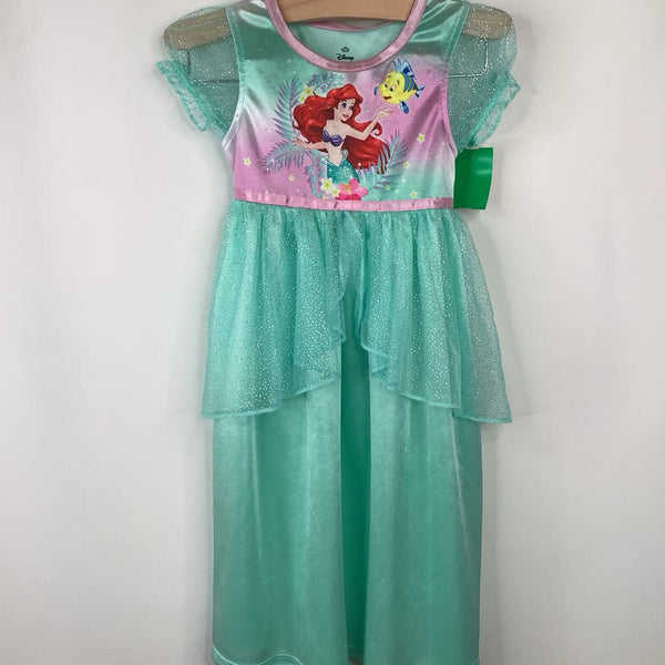 Size 2: Disney Green The Little Mermaid Short Sleeve Dress