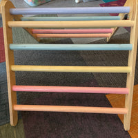 Wooden Colorful Pastel Pikler Climbing Triangle