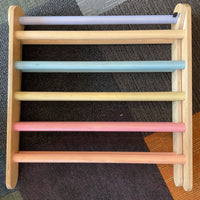 Wooden Colorful Pastel Pikler Climbing Triangle