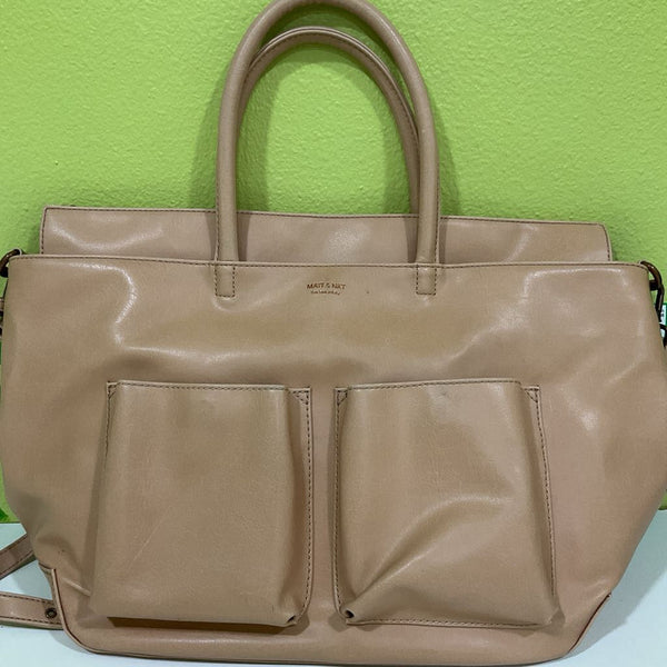 Matt & Nat Tan Vegan Diaper Bag W/Changing Pad (retails $99+)