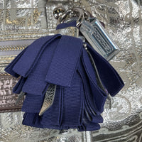 Collectors Corner-Size XL: Coach Poppy Spotlight Limited Edition Silver Embossed Handbag SN# 15899