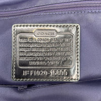Collectors Corner-Size XL: Coach Poppy Spotlight Limited Edition Silver Embossed Handbag SN# 15899