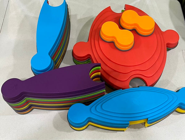 Gonge 18pc Colorful River Stepping Stones
