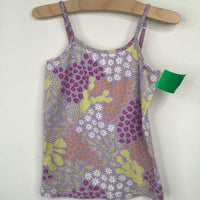 Size 4-5: Pact Purple Floral Tank Top