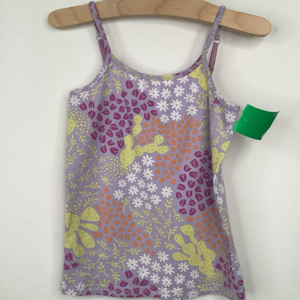Size 4-5: Pact Purple Floral Tank Top