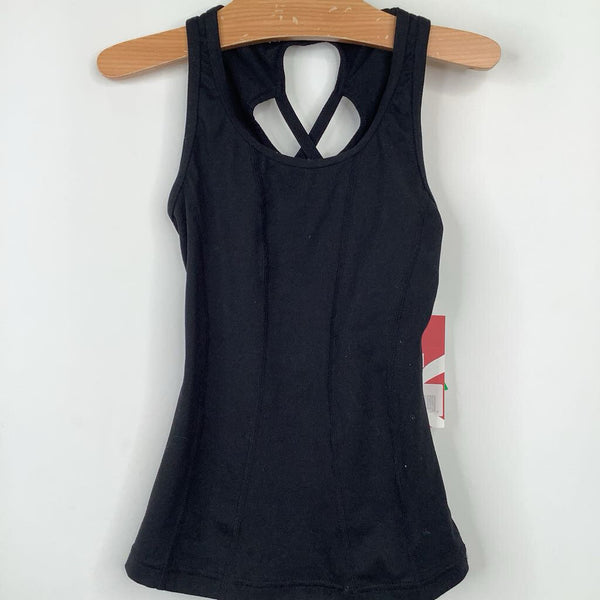 Size 6-7: Capezio Black Dance Tank Top-NEW W/Tag