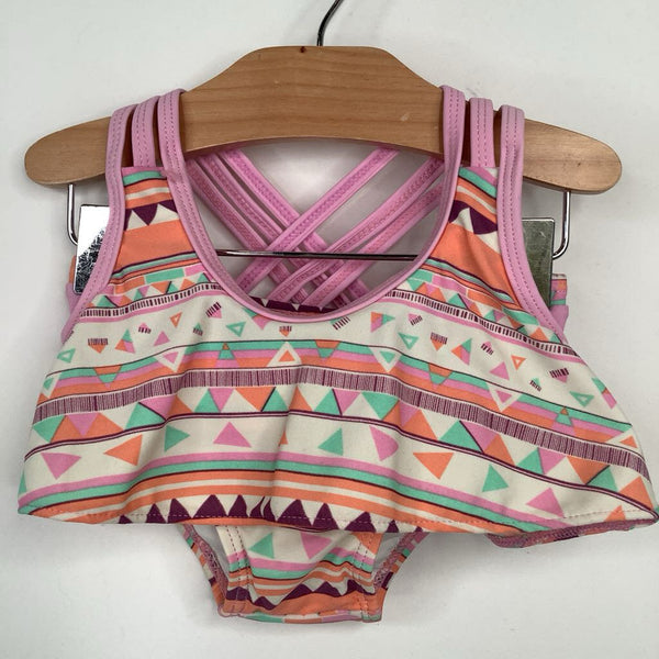 Size 12m: Jessica Simpson Colorful Triangles 2pc Swimsuit