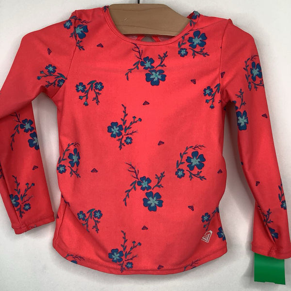 Size 2: Red/Blue Floral 2pc Swimsuit