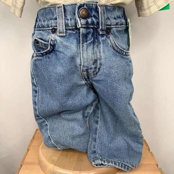Collectors Corner- Size 12m: Levi's Vintage Orange Pocket Tag Blue Jeans