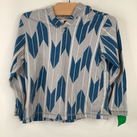 Size 4: Tea Grey/Blue Arrows Hoodie