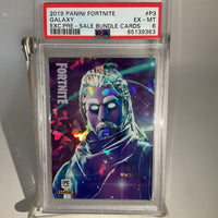 Collectors Corner Panini Fortnite Series 1 Promo Card #P3 Crystal Shard Galaxy Skin ( PSA Graded 6)
