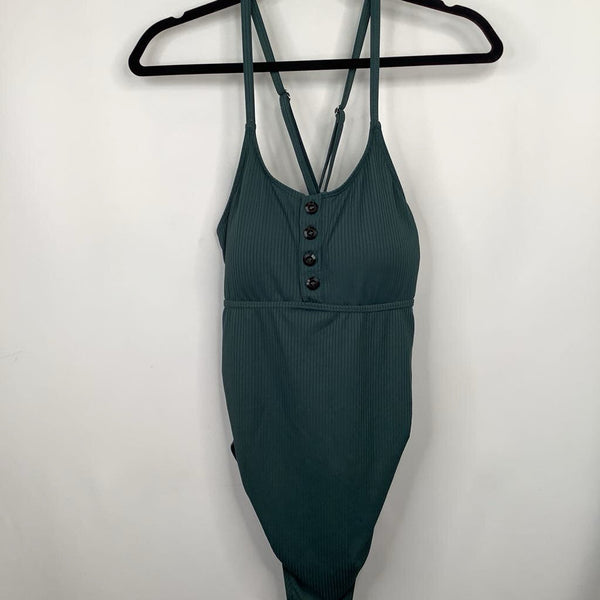 Size S: Summer Mac Green 1pc Swimsuit